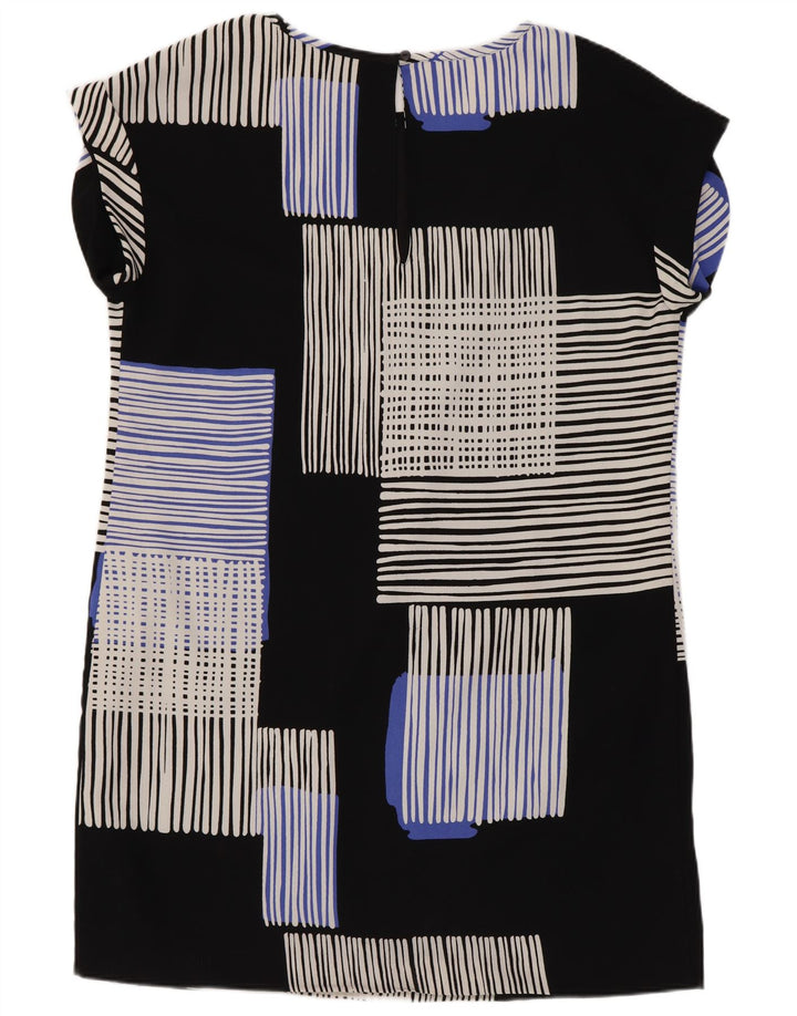 Next Damen-Etuikleid, Gr. 44, groß, schwarzes, geometrisches Polyester