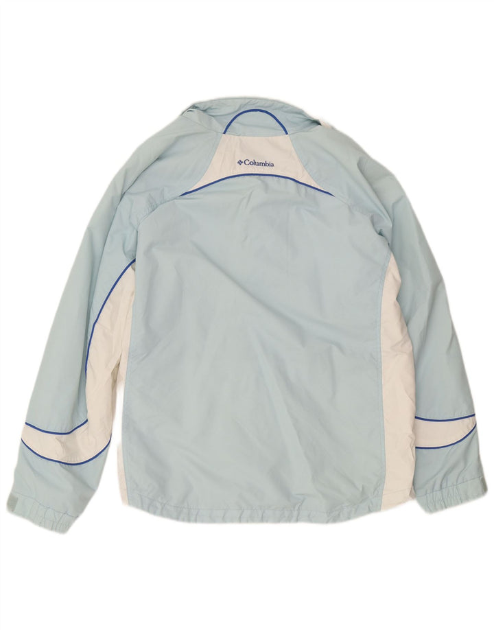 Columbia Damen Regenjacke UK 18 XL Blaues Colourblock-Nylon