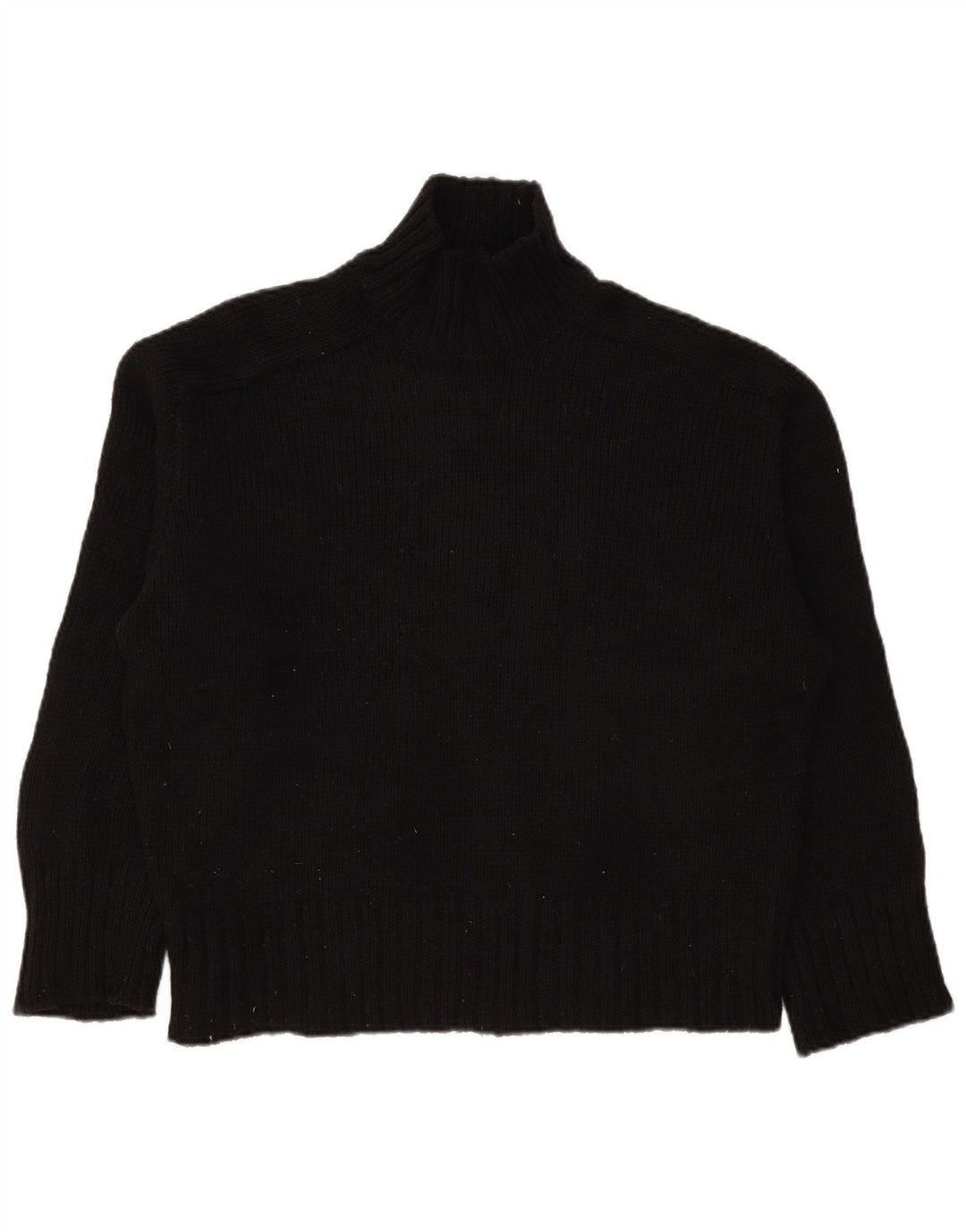 Zara Damen-Pullover mit Rollkragen, übergroß, Gr. 14, mittelschwarz