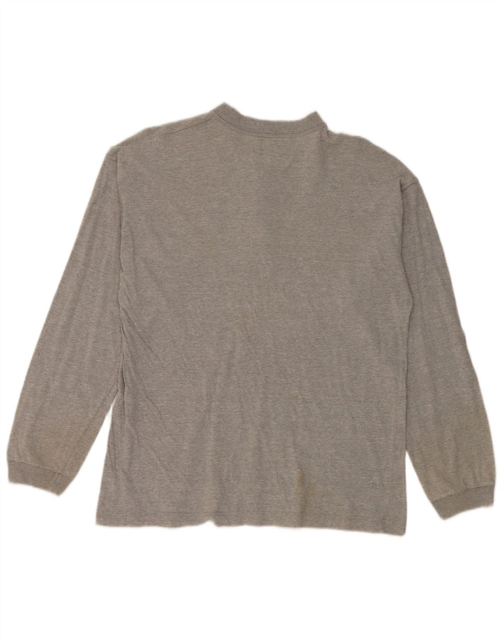 Armani Jungen-Top, langärmelig, 13–14 Jahre, graue Baumwolle