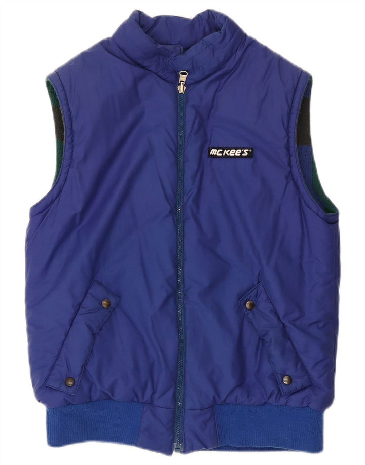 MC Kee's Herren Wendeweste IT 44 XS Blaue Baumwolle