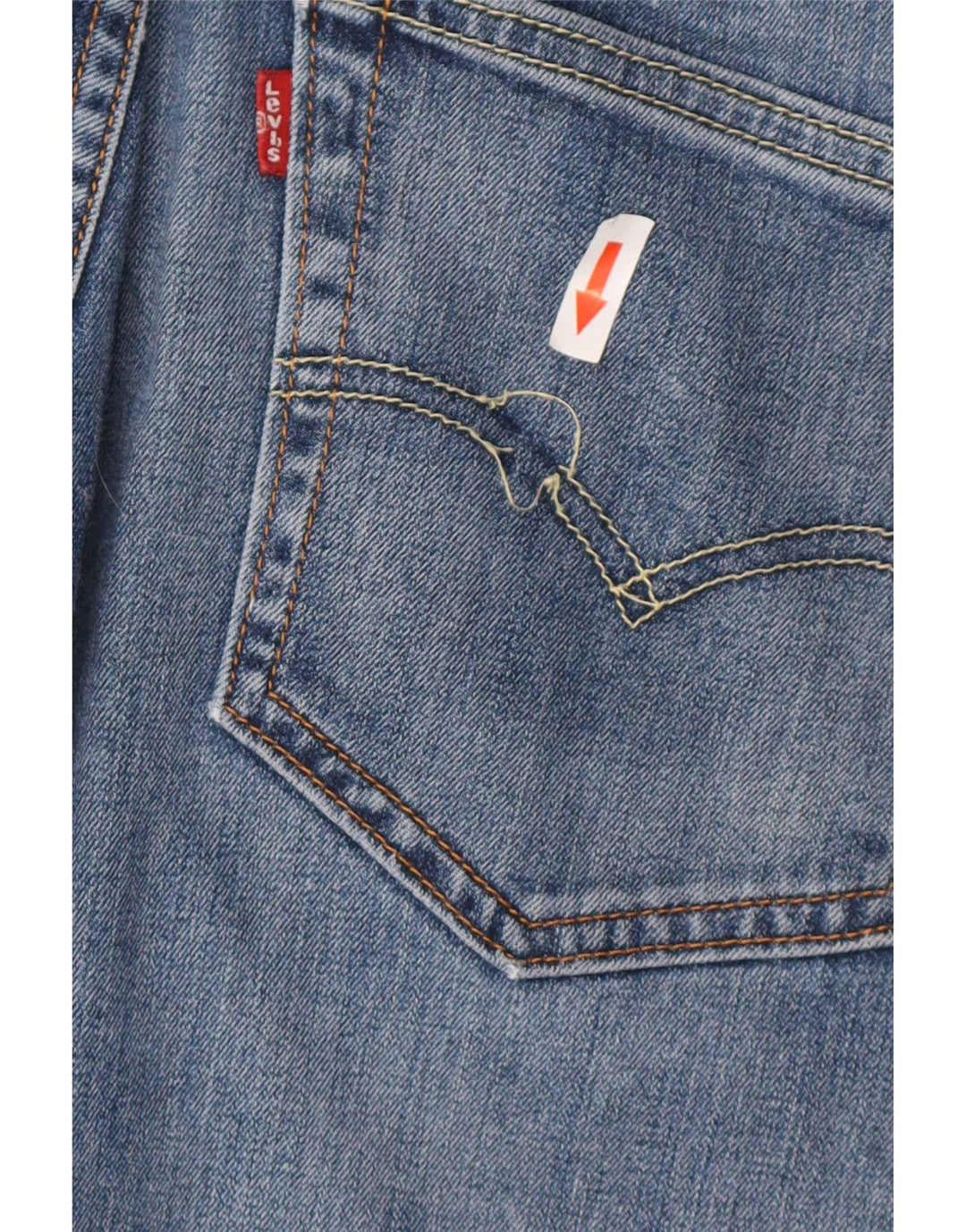 Levi's Herren 504 Straight Jeans W36 L30 Blaue Baumwolle
