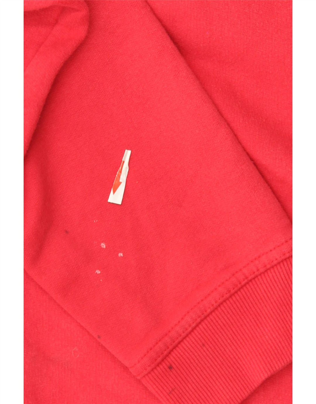 Crew Clothing Herren-Sweatshirt mit Reißverschluss am Hals, mittelrote Baumwolle