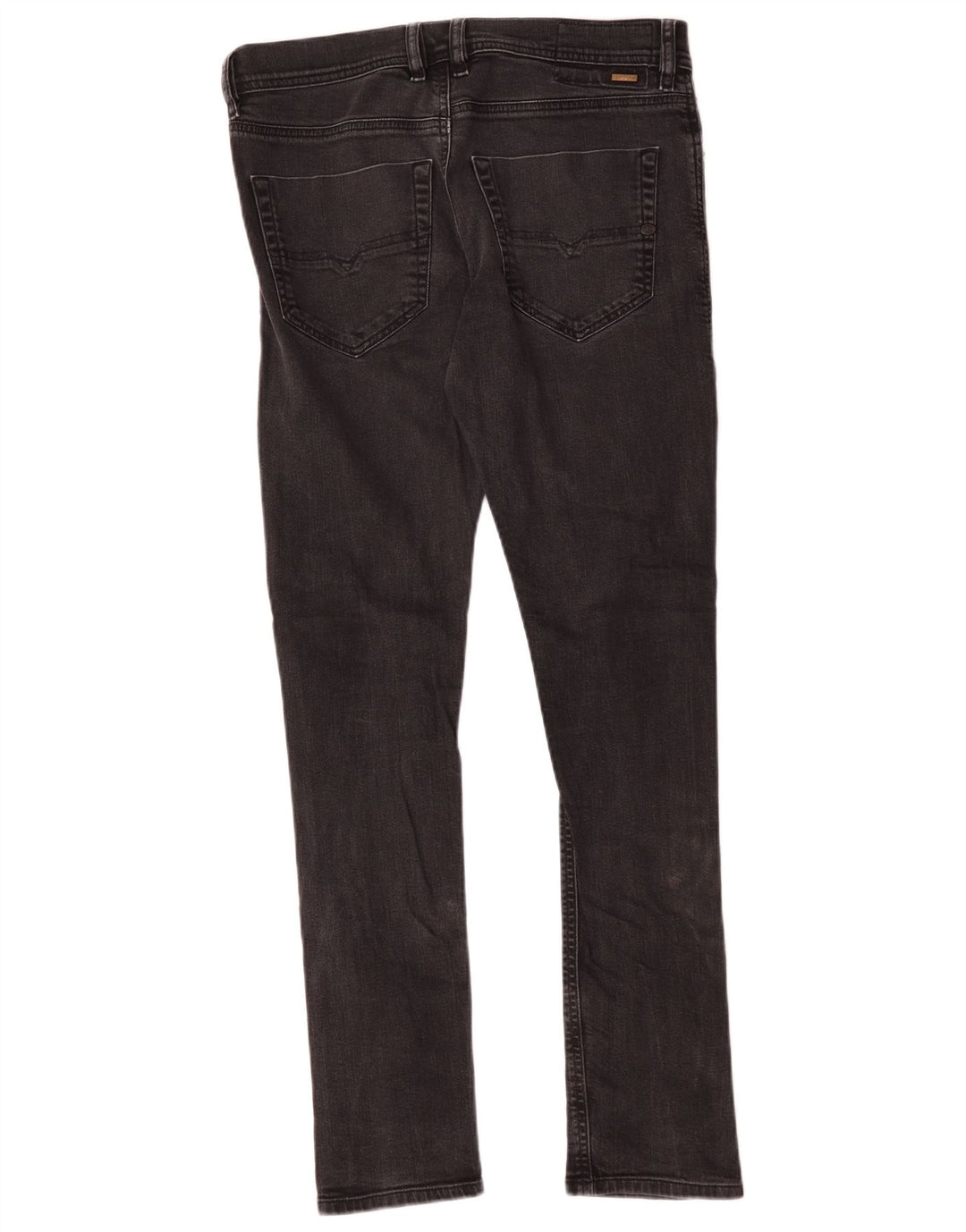 Diesel Herren Carrot Slim Jeans W30 L32 Schwarze Baumwolle