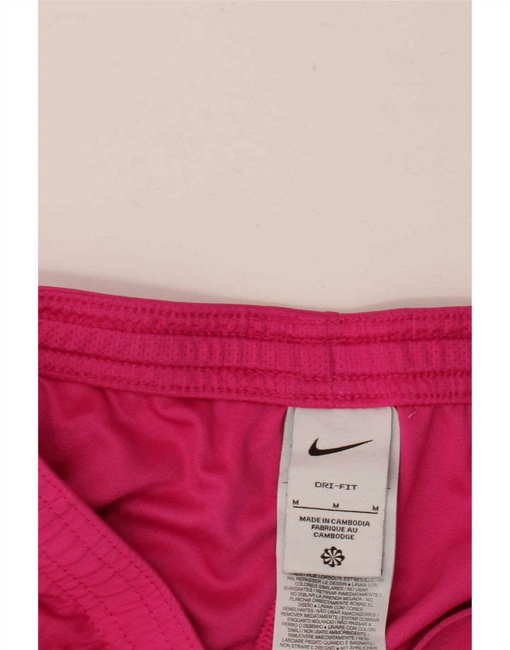 Nike Damen Sport Shorts UK 14 Mittelrosa Colourblock Polyester