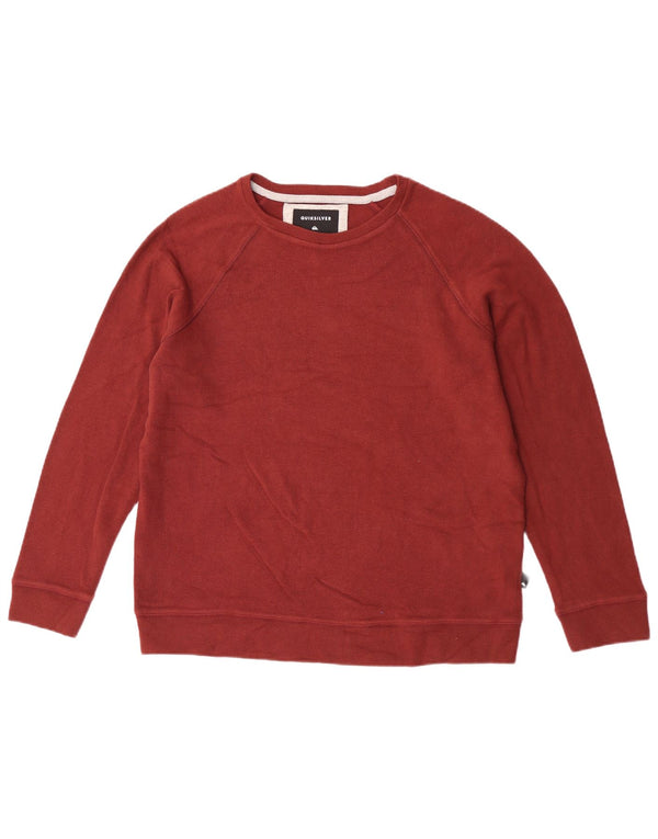 Quiksilver Herren-Sweatshirt, Pullover, Größe L, Kastanienbraun, Baumwolle