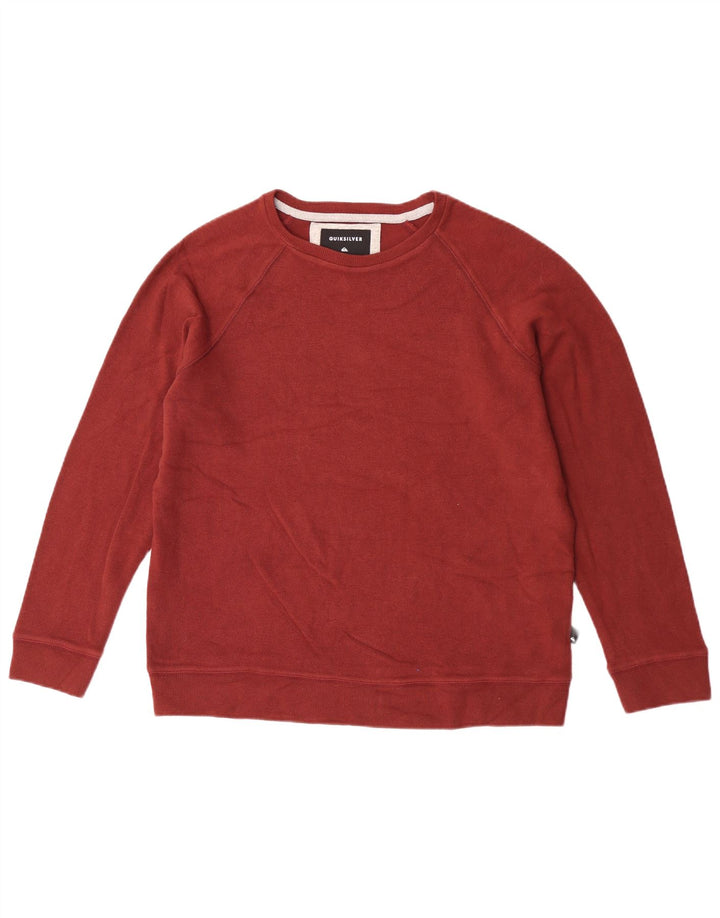 Quiksilver Herren-Sweatshirt, Pullover, Größe L, Kastanienbraun, Baumwolle