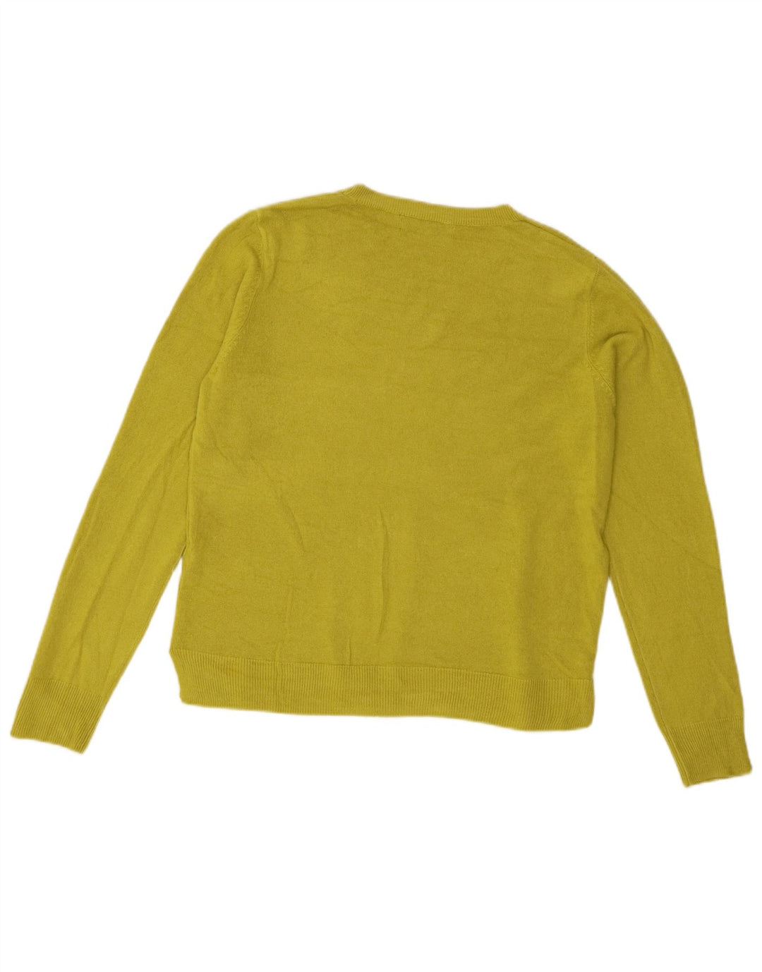 Marks & Spencer Damen Pullover mit Rundhalsausschnitt, UK 12, Mittelgrün, Acryl