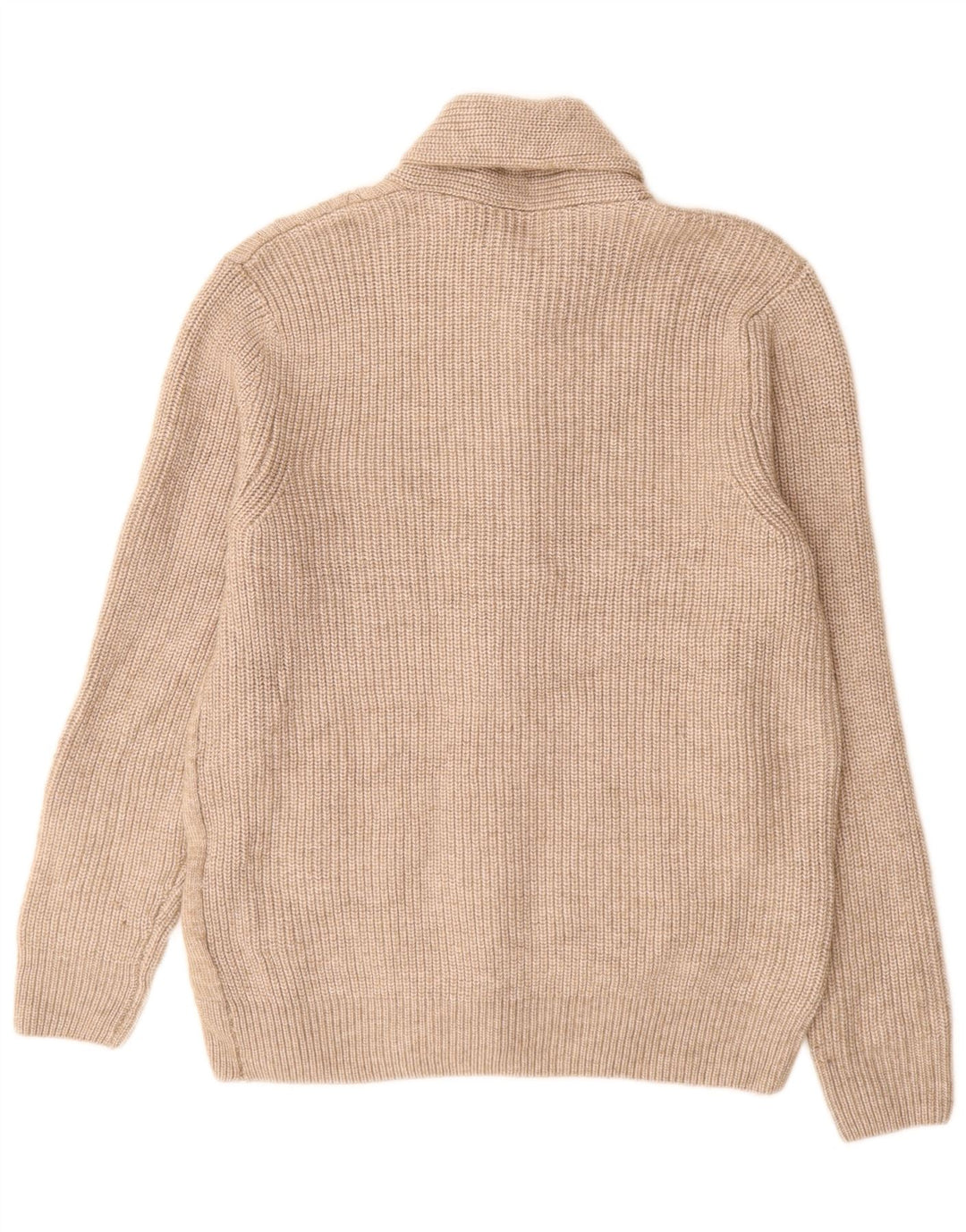 Marks & Spencer Herren-Strickjacke, groß, beige, Polyester