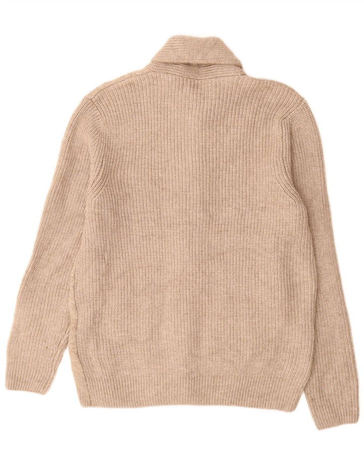Marks & Spencer Herren-Strickjacke, groß, beige, Polyester