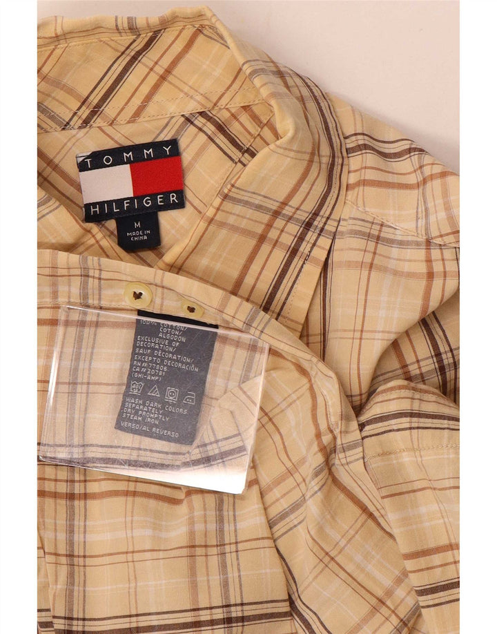 Tommy Hilfiger Herren-Hemd, mittelbeige, kariert, Baumwolle
