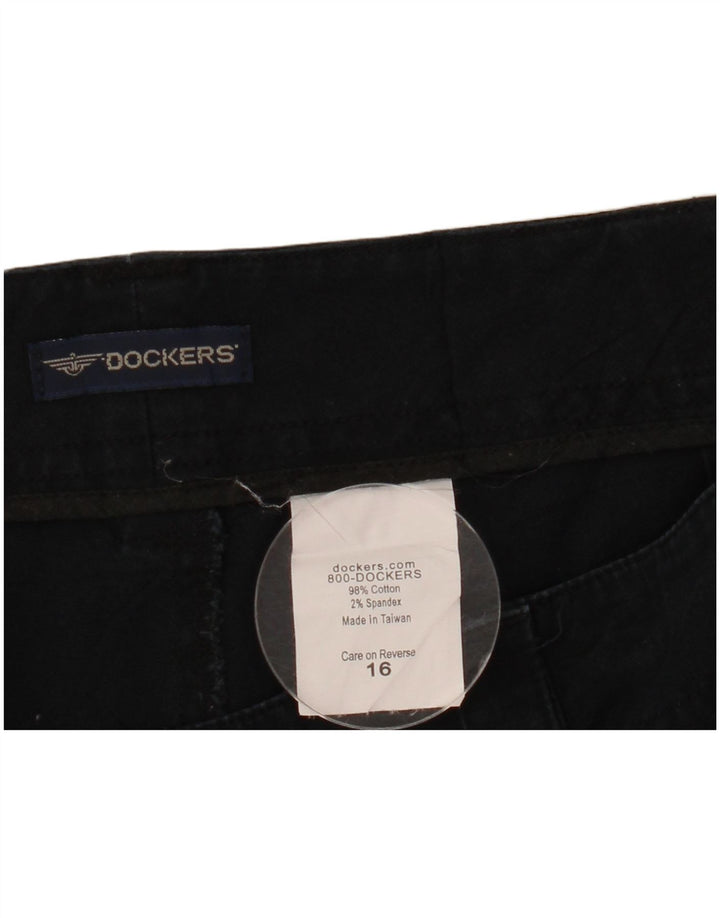 Dockers Damen Hotpants US 16 2XL W38 Marineblaue Baumwolle