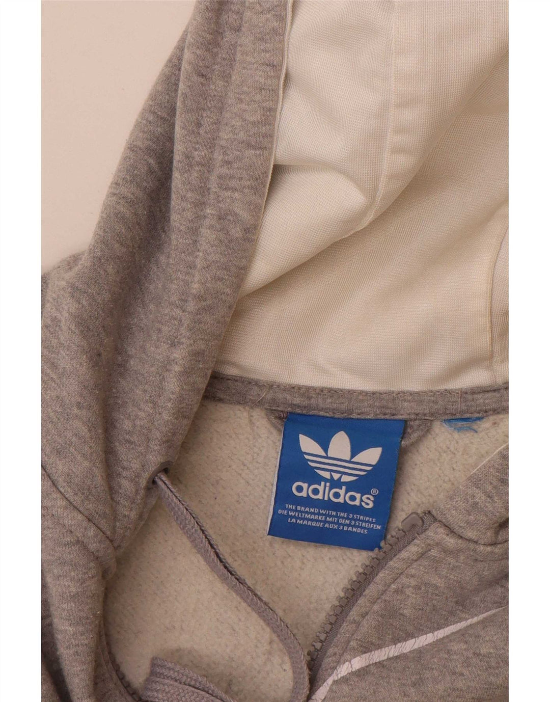 Adidas Herren Graphic Zip Hoodie Pullover XL Grau