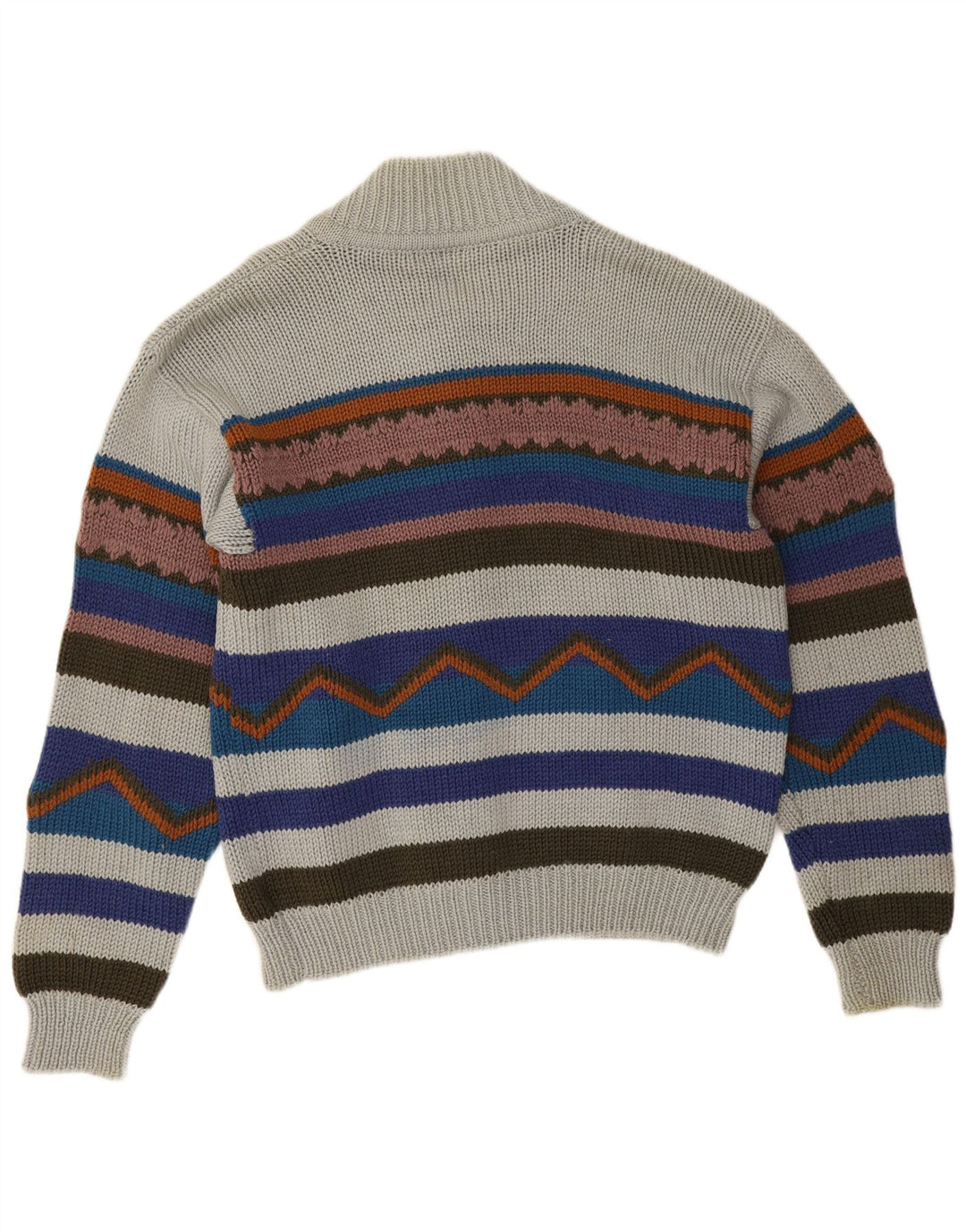 Vintage Herren Cardigan Pullover XL Bunt gestreift