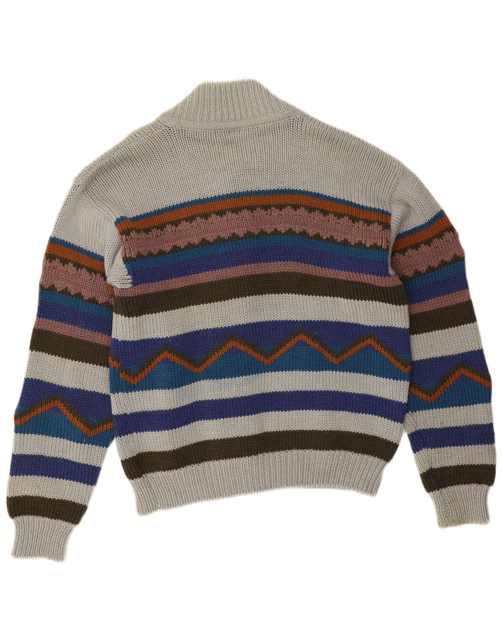Vintage Herren Cardigan Pullover XL Bunt gestreift