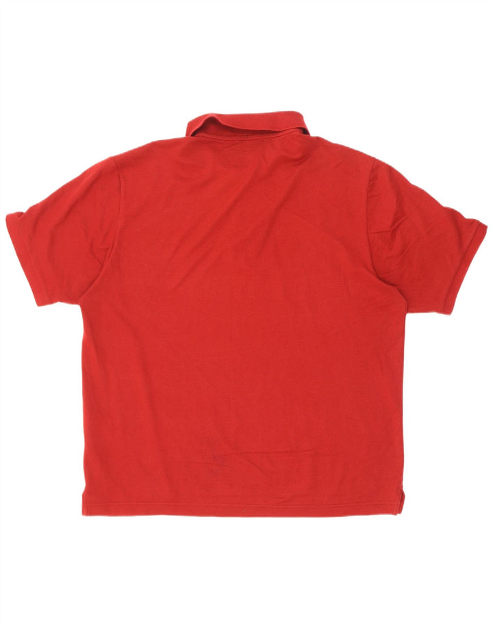 Champion Herren-Poloshirt „Easy Fit“, groß, aus roter Baumwolle