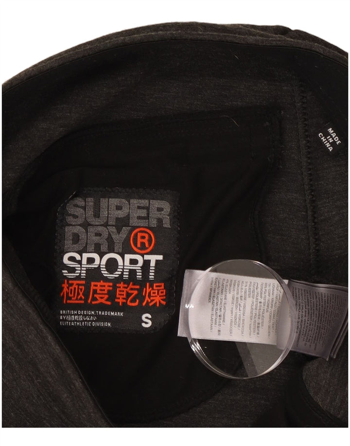 Superdry Herren-Trainingsanzughose mit grafischem Muster, Größe S, Grau meliert
