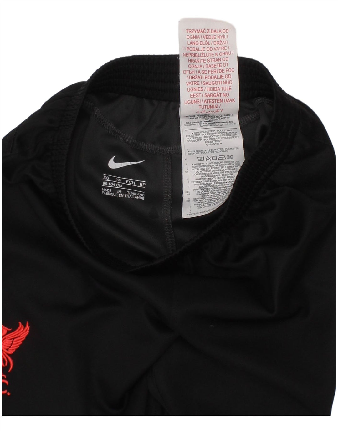 Nike Liverpool Sportshorts für Jungen, 2–3 Jahre, XS, schwarzes Polyester