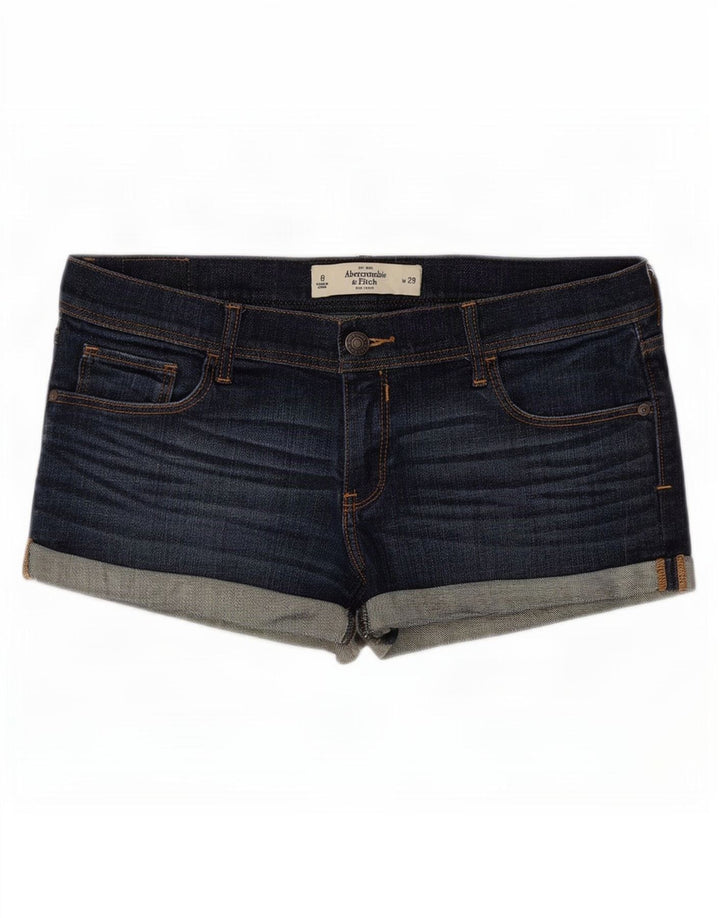 Abercrombie & Fitch Damen Jeansshorts US 8 Medium W29 Marineblau