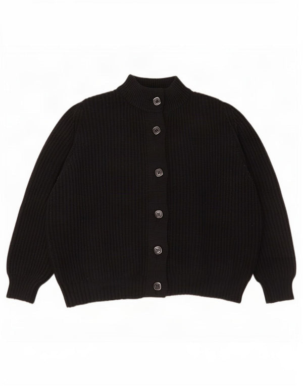 Vintage Damen Cardigan Pullover IT 52 2XL Schwarz