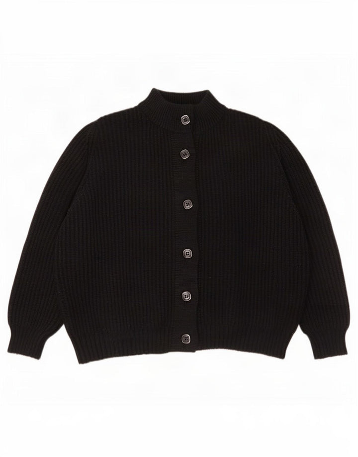Vintage Damen Cardigan Pullover IT 52 2XL Schwarz