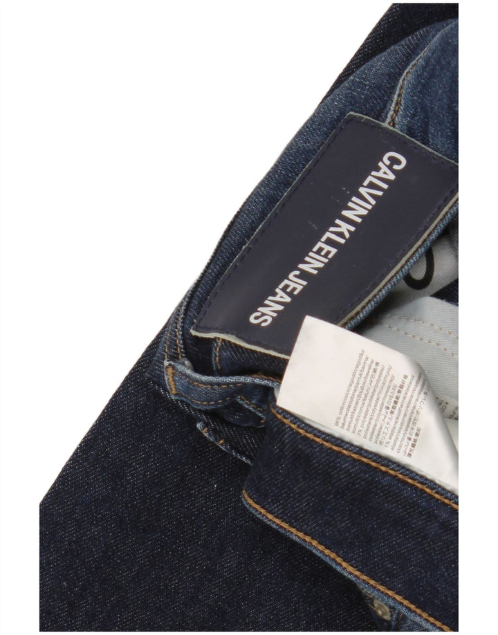 Calvin Klein Herren Slim Jeans W32 L32 Marineblau Baumwolle
