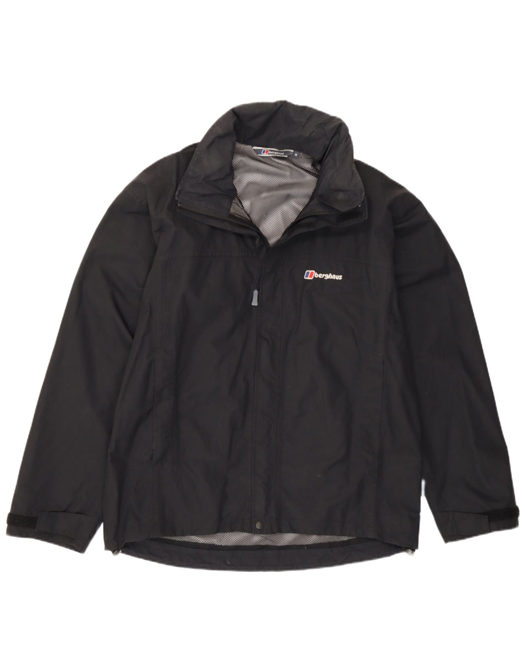 Berghaus Herren-Regenjacke mit Kapuze, UK 38, mittelschwarzes Nylon