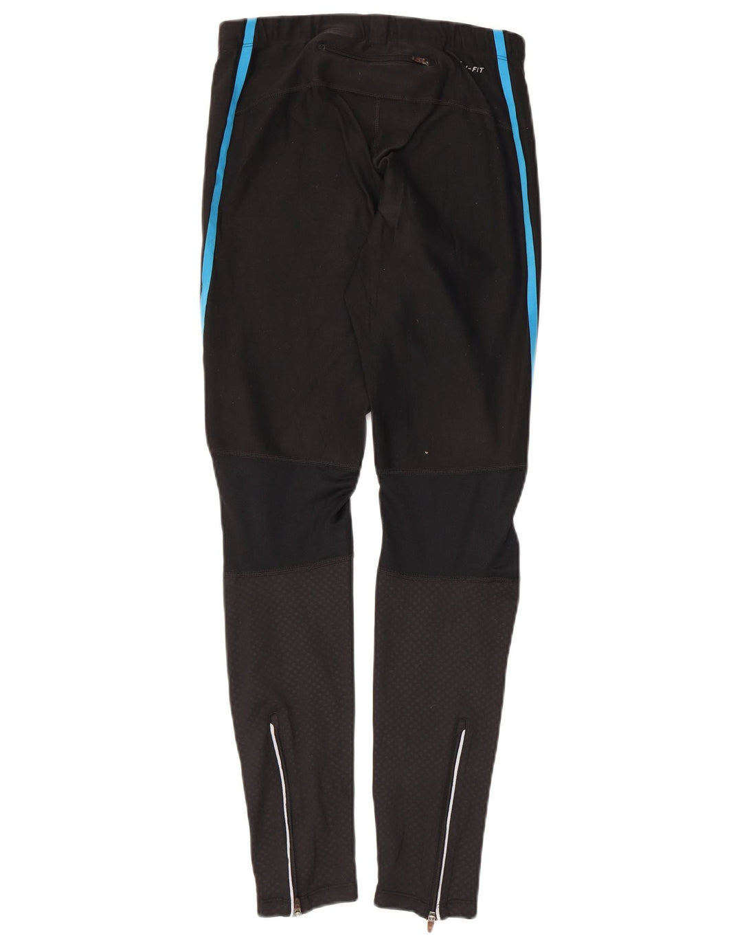 Nike Damen Dri Fit Leggings UK 14 Medium Schwarz Gepunktet