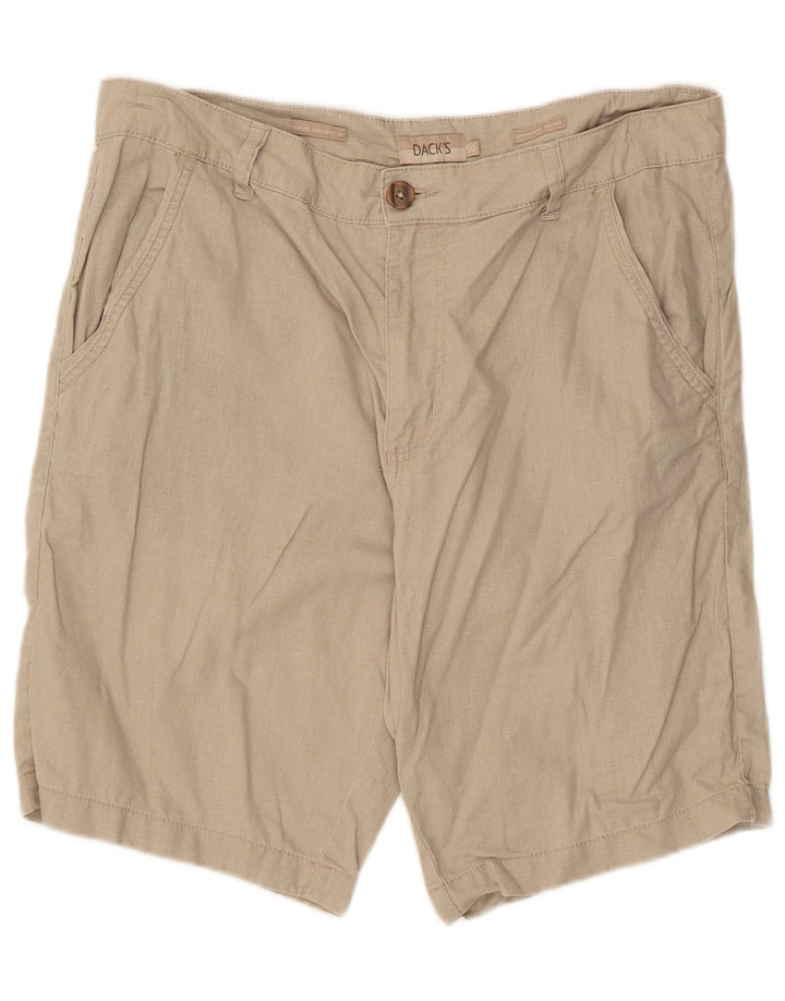Dack's Herren-Chinoshorts IT 50 Large W36 Beige Leinen