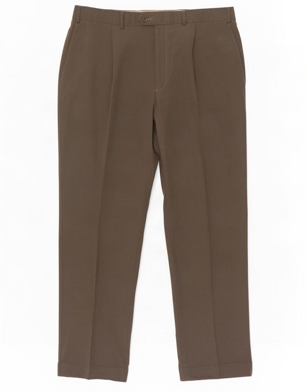 Marks & Spencer Herren-Anzughose mit Pegged-Anzug, W38 L31, graues Lyocell