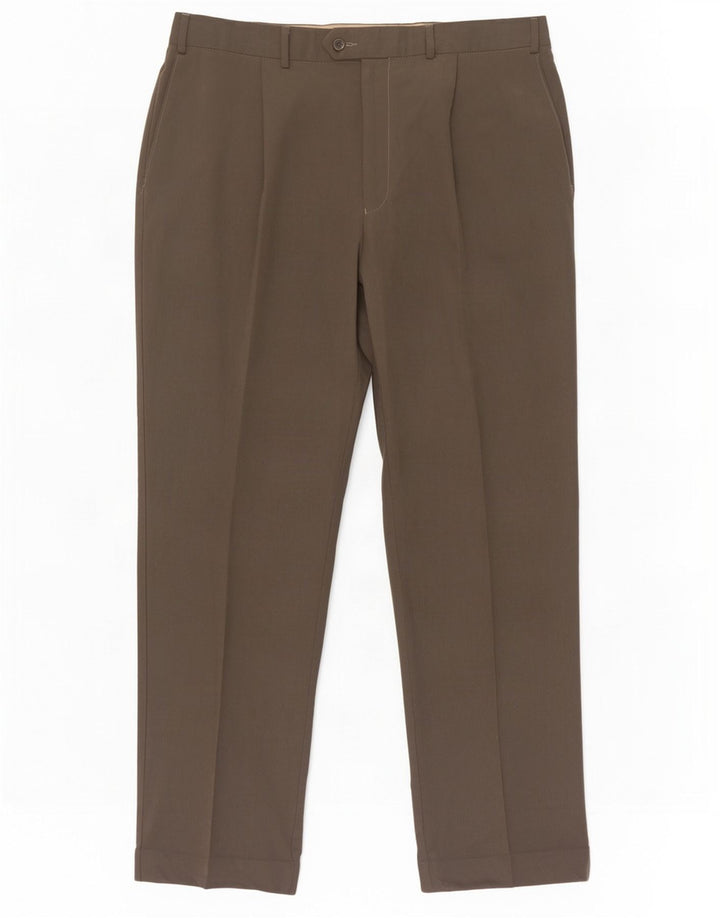 Marks & Spencer Herren-Anzughose mit Pegged-Anzug, W38 L31, graues Lyocell
