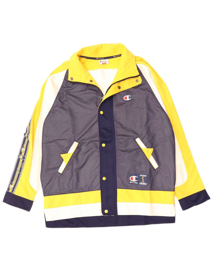 Champion Herren-Trainingsanzug mit lockerer Passform, Jacke, Größe S, Marineblau, Farbblock