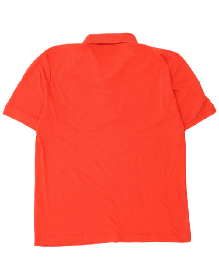 Kappa Herren Grafik-Poloshirt XL aus roter Baumwolle