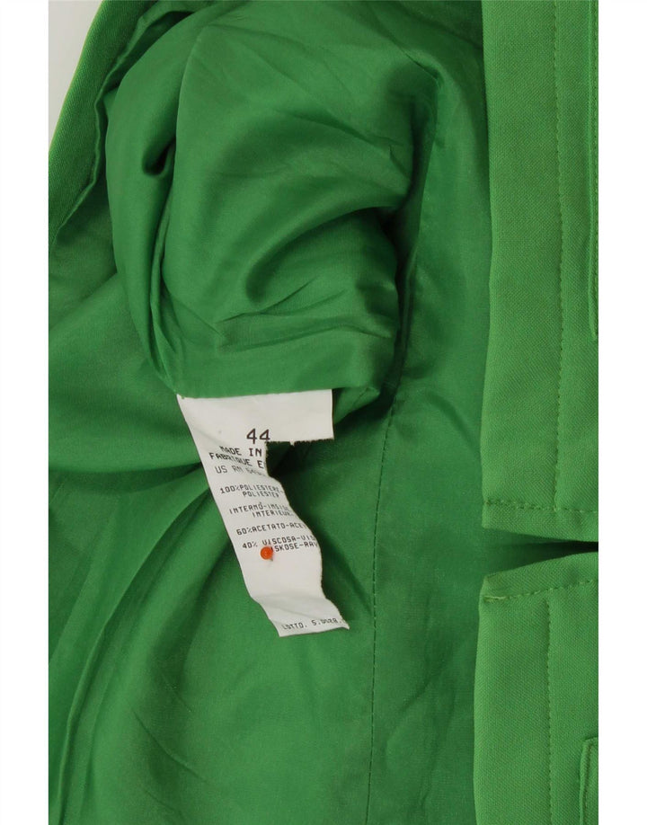 Benetton Damen Blazerjacke IT 44 Mittelgrünes Polyester