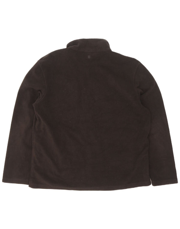 Mountain Warehouse Herren-Fleecejacke, UK 44 2XL, schwarzes Polyester