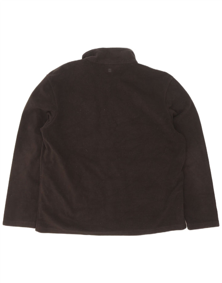 Mountain Warehouse Herren-Fleecejacke, UK 44 2XL, schwarzes Polyester