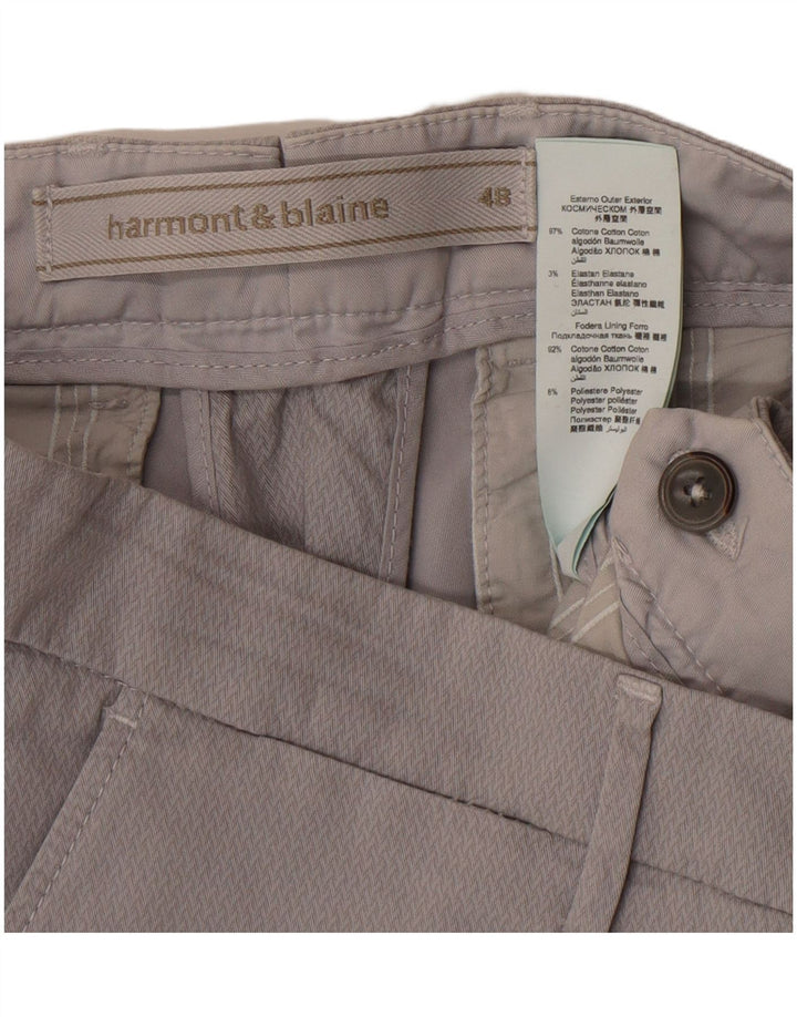 Harmont & Blaine Herren Slim Chino-Hose IT 48 Medium W36 L28 Graue Baumwolle