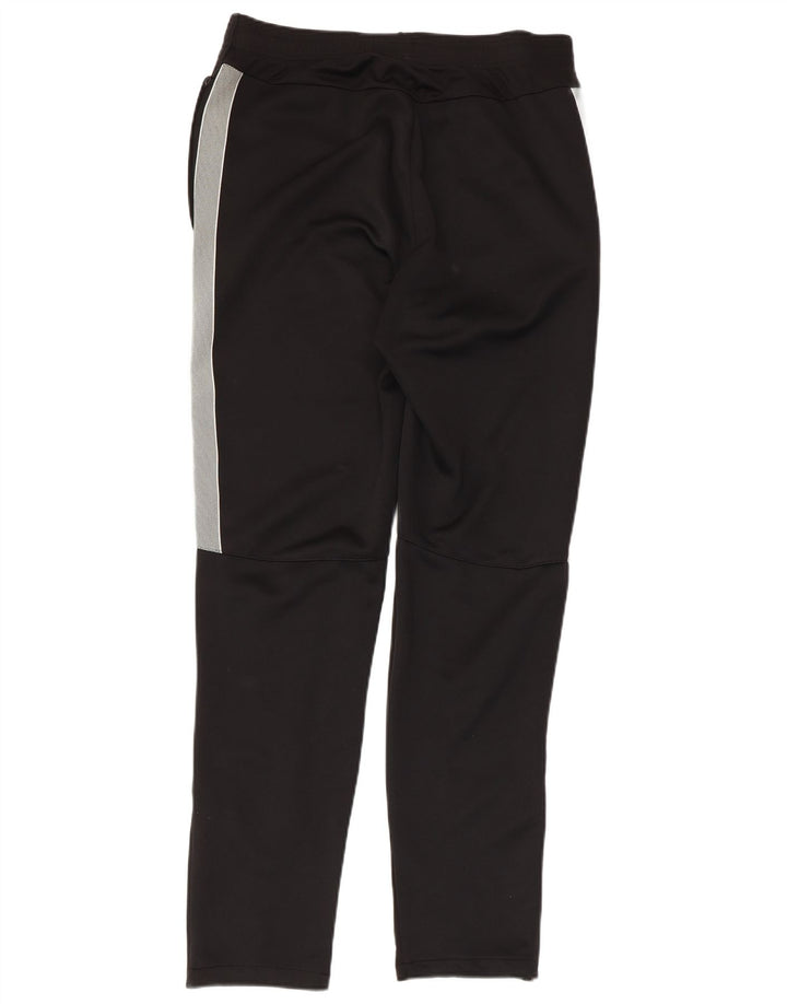 NIKE Damen-Trainingshose UK 14 Mittelschwarzes Colourblock-Polyester
