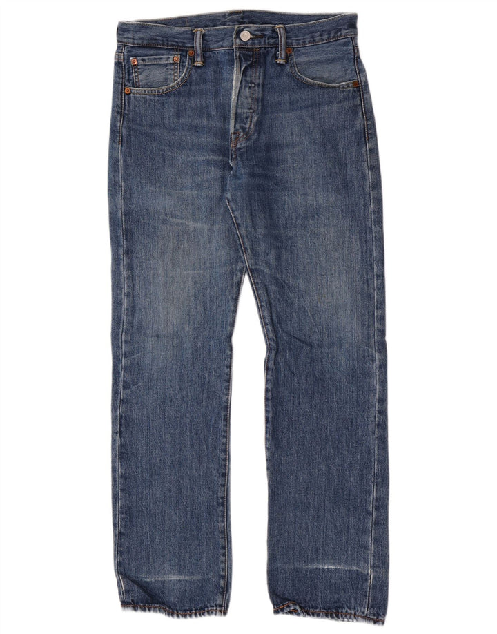 Levi's Herren Straight Jeans W30 L30 Blaue Baumwolle