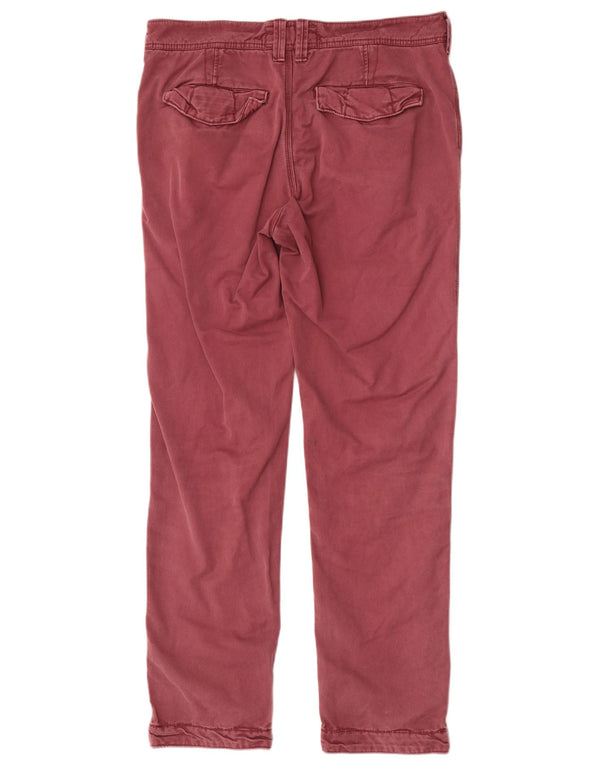 Slim Chino-Hose für Herren von Fat Face, W32, L30, Burgunderrot, Baumwolle