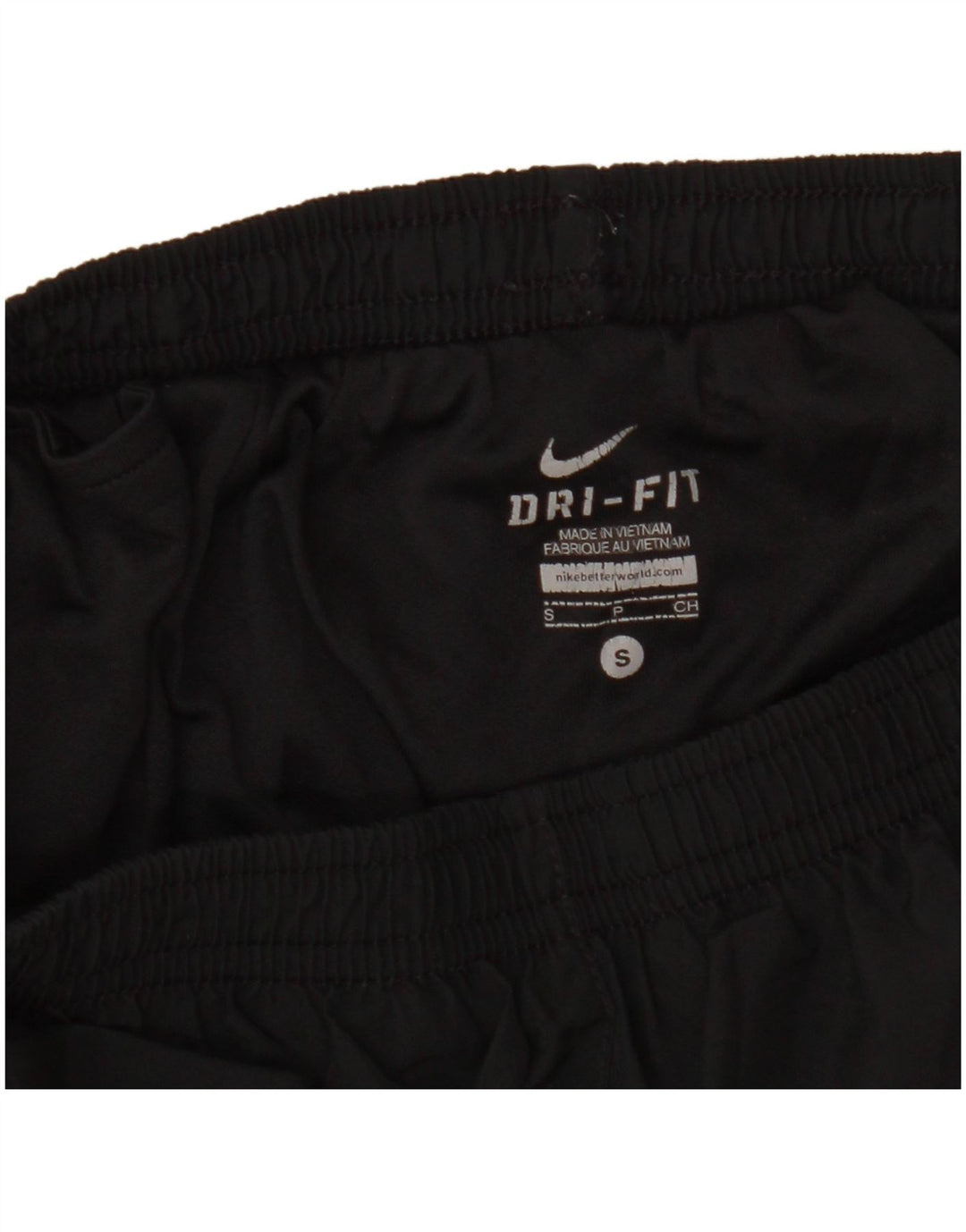 NIKE Damen Dri Fit Graphic Sport Shorts UK 8 Small Schwarz Farbblock