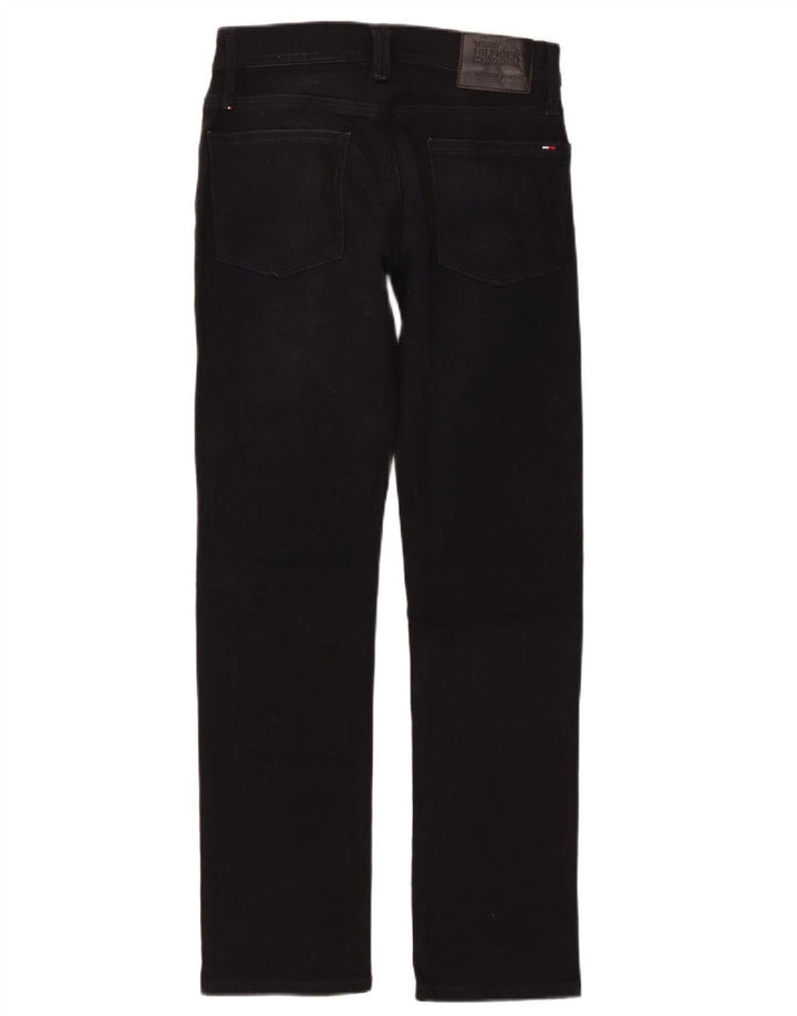 TOMMY HILFIGER Herren Ryan Straight Jeans W29 L32 Schwarze Baumwolle