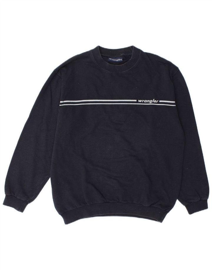 Wrangler Herren-Sweatshirt mit Grafik, mittelmarineblaue Baumwolle