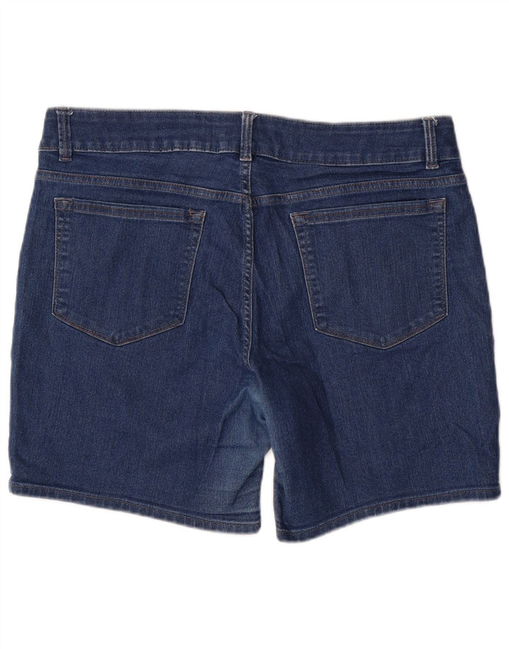 Lee Damen Riders Mid Rise Denim Shorts US 16 2XL W36 Blaue Baumwolle