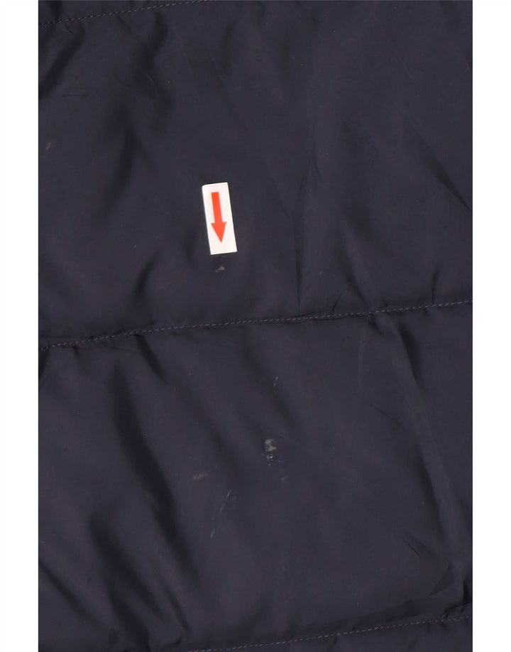 Tommy Hilfiger Damen Wattierte Jacke UK 16 Large Marineblau Polyester