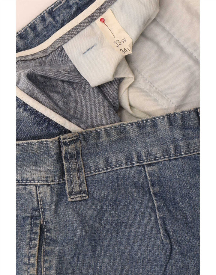 Vintage Damen Straight Jeans W33 L34 Blau