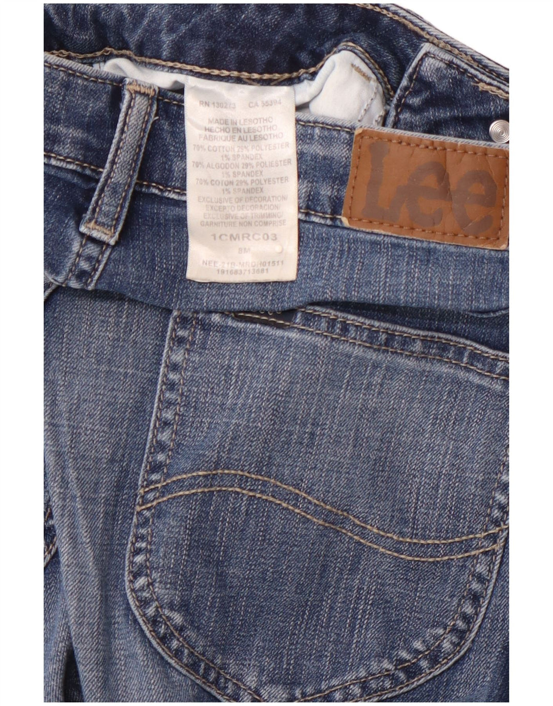 LEE Damen-Capri-Jeans mit normaler Passform, mittlerer Leibhöhe, US 8, Mittel, W28, L22, Blau