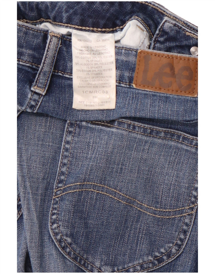 LEE Damen-Capri-Jeans mit normaler Passform, mittlerer Leibhöhe, US 8, Mittel, W28, L22, Blau