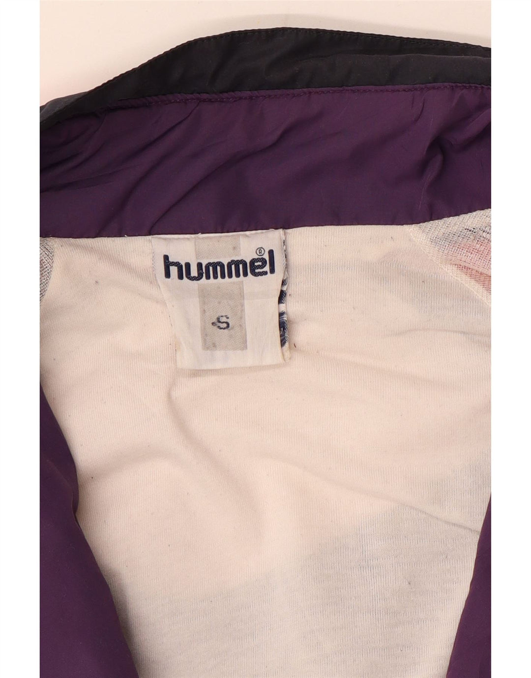 Hummel Herren-Trainingsanzug mit lockerer Passform, Jacke, Größe S, Marineblau, Farbblock