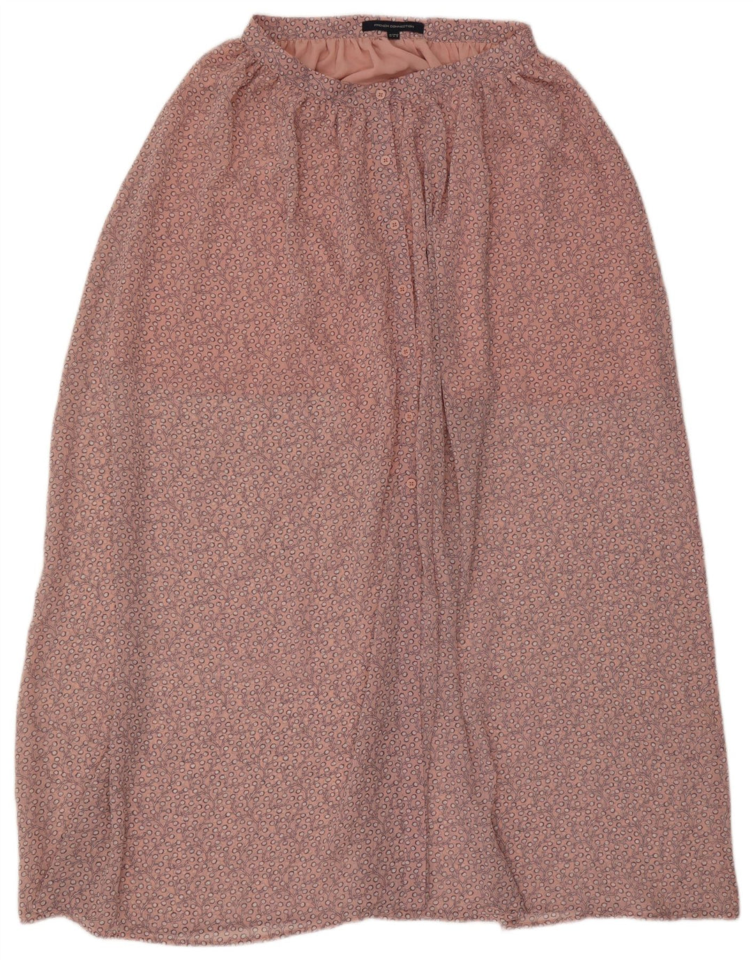 French Connection Damen Maxirock UK 12 Medium W30 Pink Floral Polyester